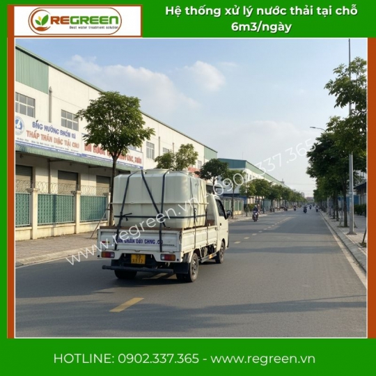 Hệ thống xử lý nước thải tại nguồn (tại chỗ) Jokaso 6m3/ngày