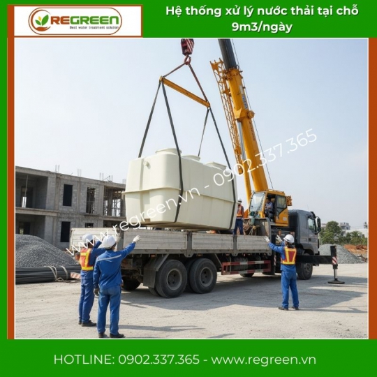 Hệ thống xử lý nước thải tại nguồn (tại chỗ) 9m3/ngày Jokaso