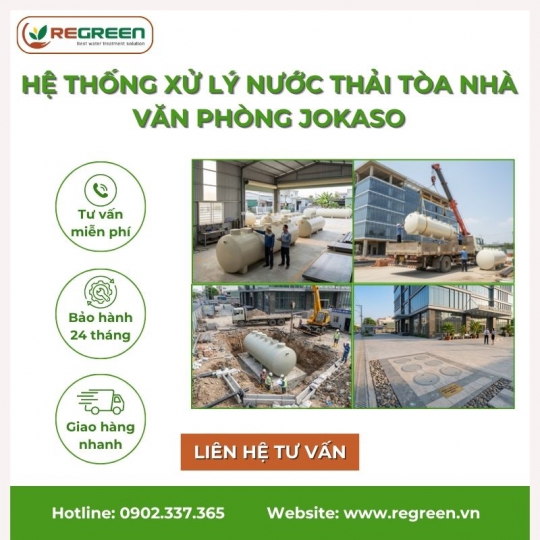 Hệ thống xử lý nước thải tòa nhà văn phòng Jokaso
