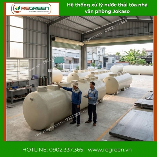 Hệ thống xử lý nước thải tòa nhà văn phòng Jokaso