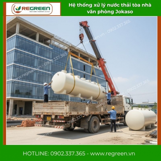 Hệ thống xử lý nước thải tòa nhà văn phòng Jokaso