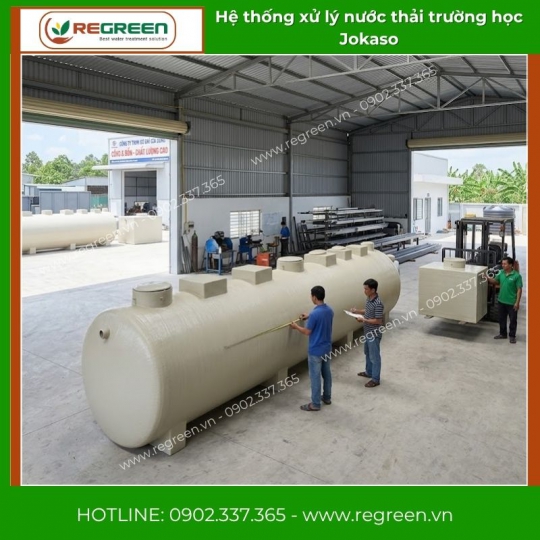 Hệ thống xử lý nước thải trường học Jokaso