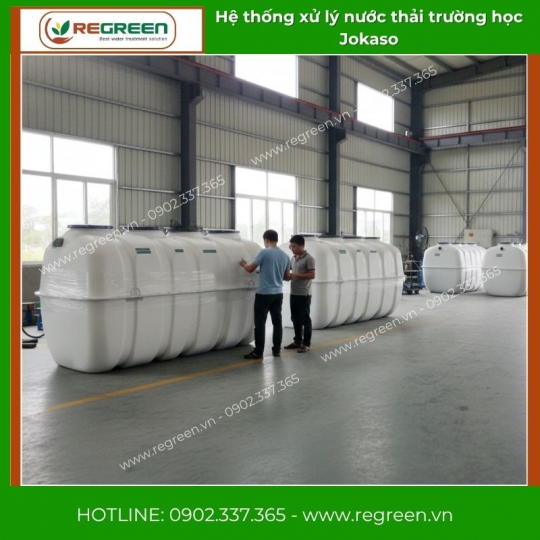 Hệ thống xử lý nước thải trường học Jokaso
