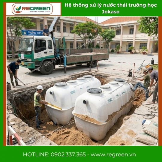 Hệ thống xử lý nước thải trường học Jokaso