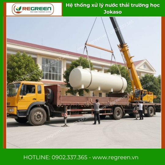 Hệ thống xử lý nước thải trường học Jokaso