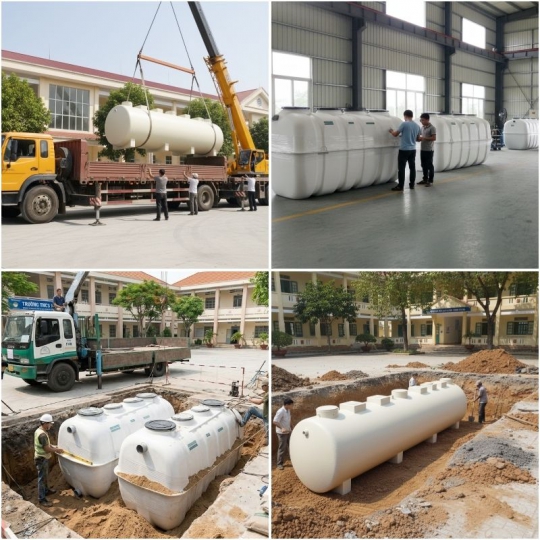 Hệ thống xử lý nước thải trường học Jokaso