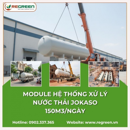Module hệ thống xử lý nước thải JOKASO 150m3/ngày