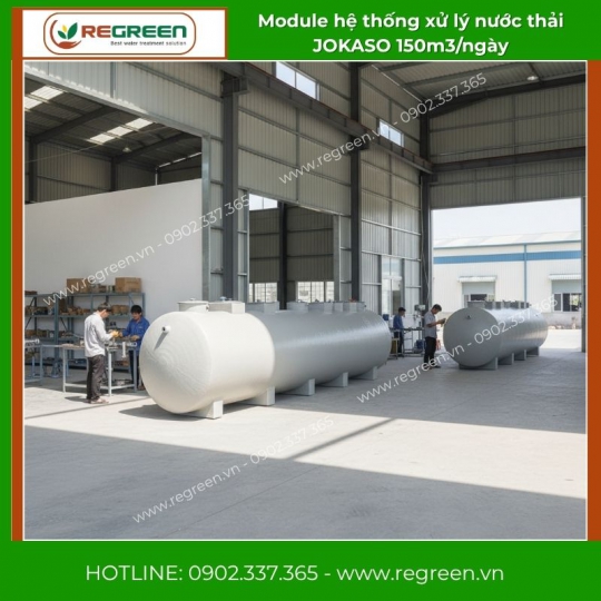 Module hệ thống xử lý nước thải JOKASO 150m3/ngày