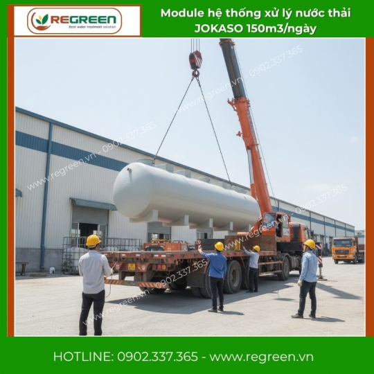 Module hệ thống xử lý nước thải JOKASO 150m3/ngày