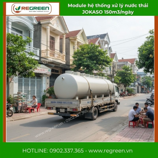 Module hệ thống xử lý nước thải JOKASO 150m3/ngày