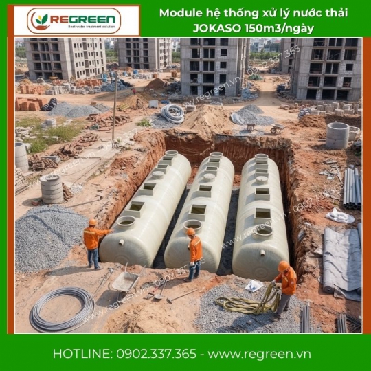 Module hệ thống xử lý nước thải JOKASO 150m3/ngày