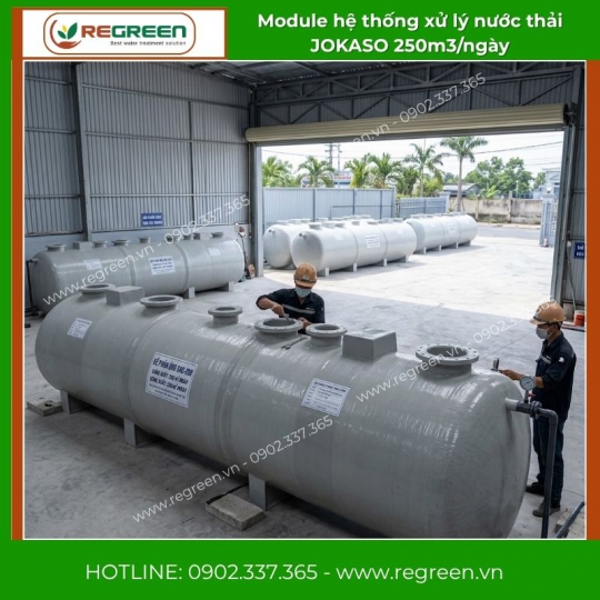 Module hệ thống xử lý nước thải JOKASO 250m3/ngày