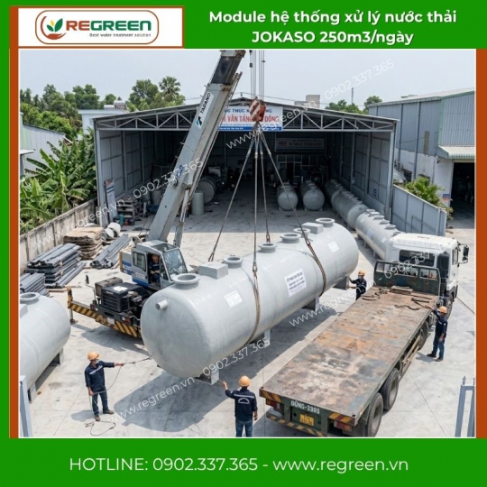 Module hệ thống xử lý nước thải JOKASO 250m3/ngày