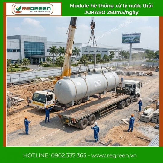 Module hệ thống xử lý nước thải JOKASO 250m3/ngày