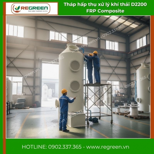 Tháp Hấp Thụ Frp Composite D2200