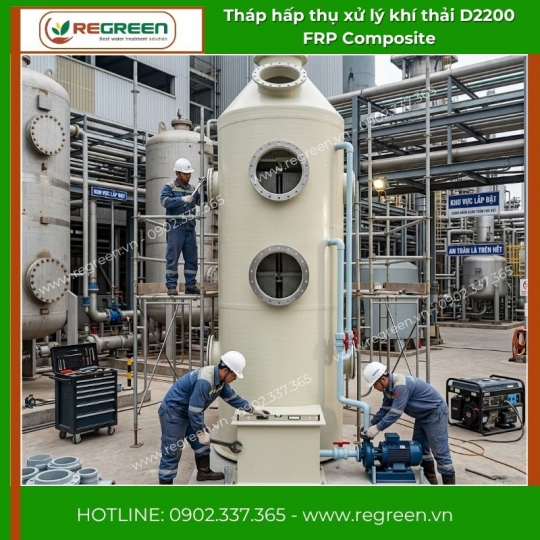 Tháp Hấp Thụ Frp Composite D2200