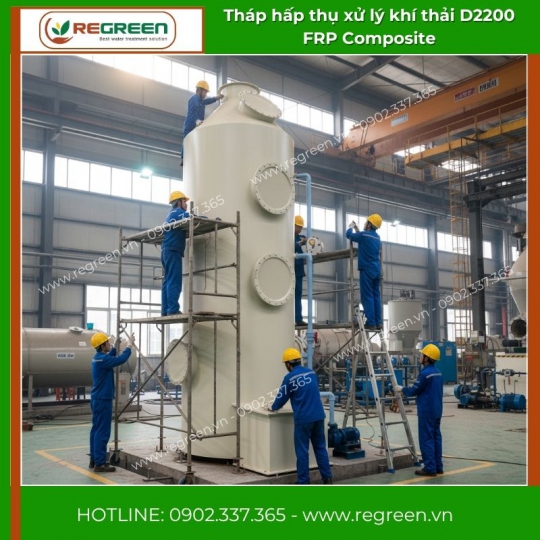 Tháp Hấp Thụ Frp Composite D2200