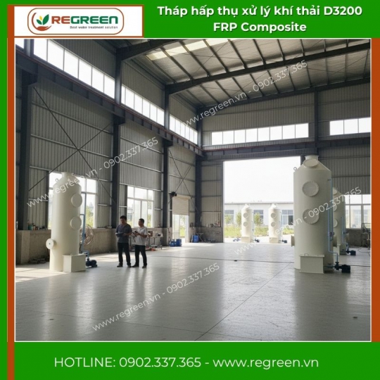 Tháp Hấp Thụ FRP Composite D3200