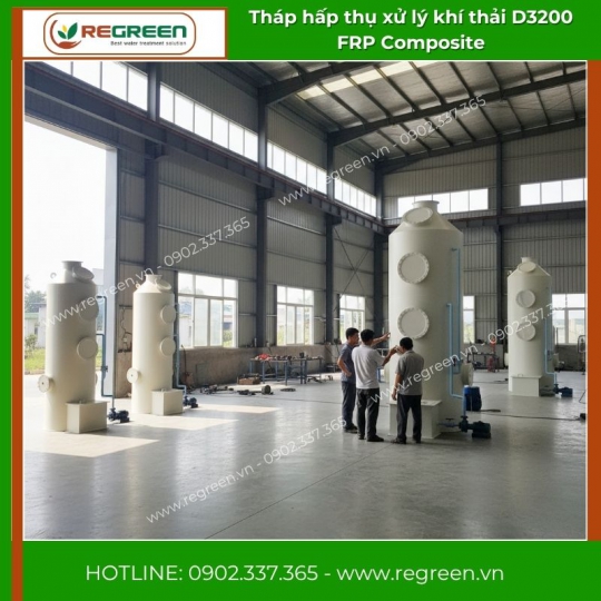 Tháp Hấp Thụ FRP Composite D3200