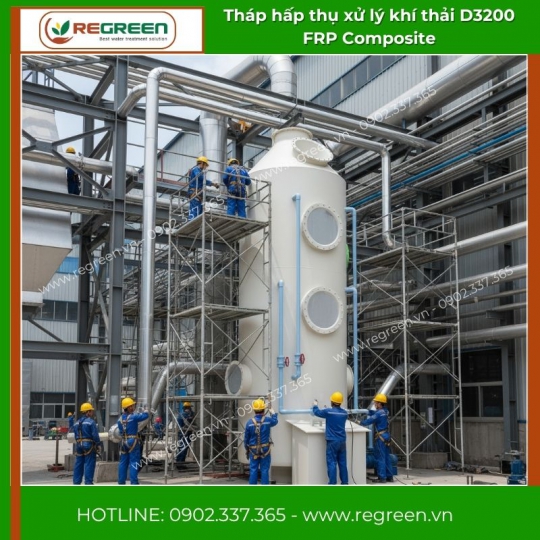 Tháp Hấp Thụ FRP Composite D3200