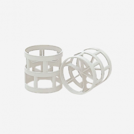 Vòng tách khí Pall Ring PP 25mm màu trắng