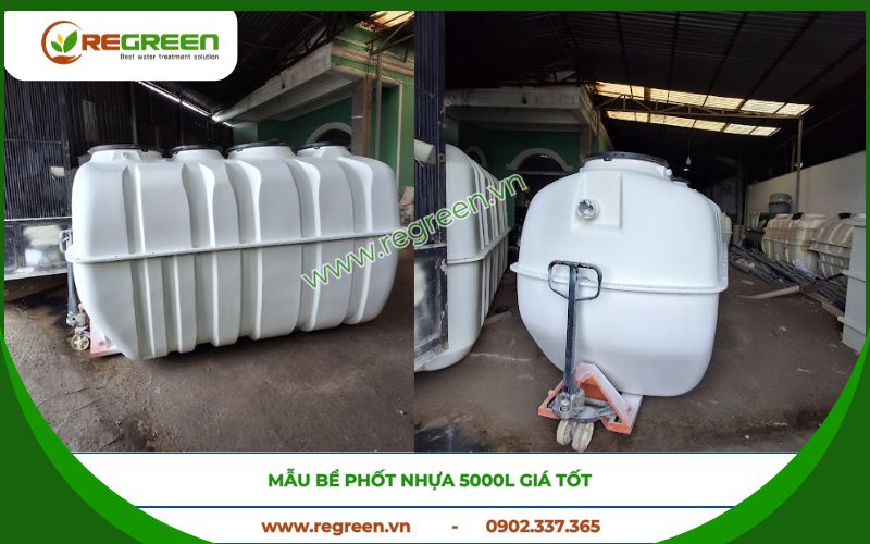 Bể phốt nhựa 5000l chính hãng, giá tốt nhất thị trường