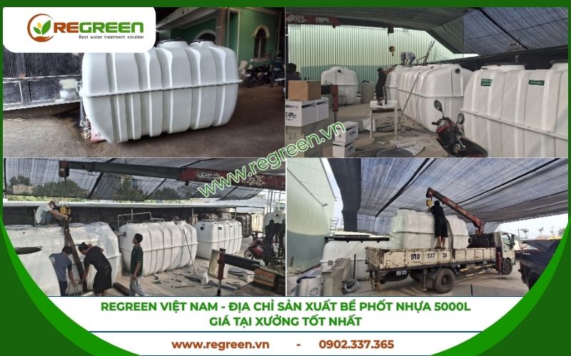 Regreen Việt Nam - Địa chỉ mua bể phốt nhựa 5000l chính hãng, giá tốt