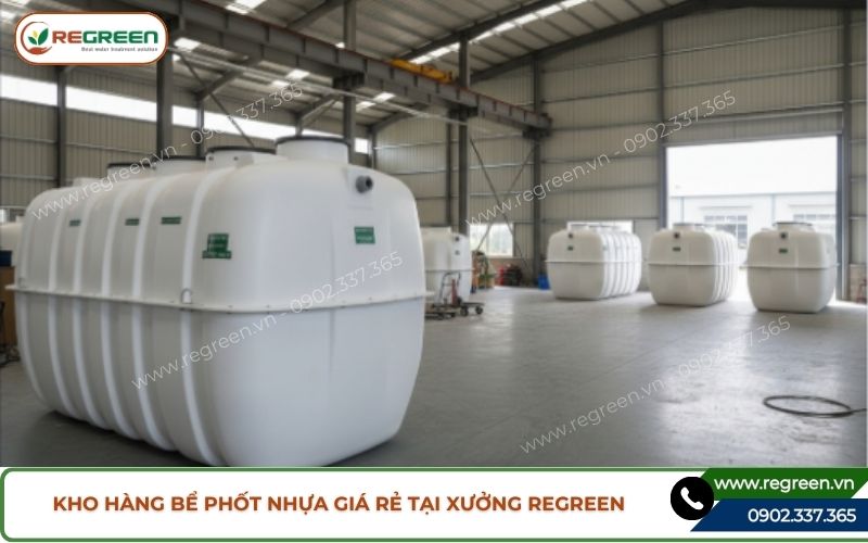 Kho hàng bể phốt nhựa giá rẻ tại xưởng