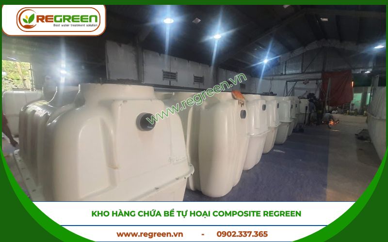 Bể tự hoại composite Regreen chính hãng.