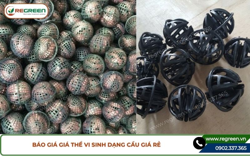 Báo giá giá thể vi sinh dạng cầu lơ lửng