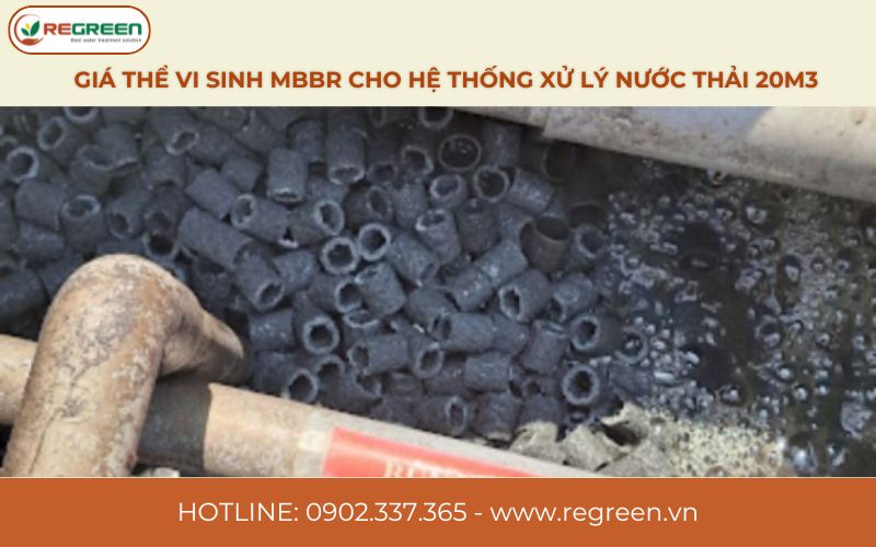 Giá thể vi sinh MBBR cho hệ thống xử lý nước thải 20m3