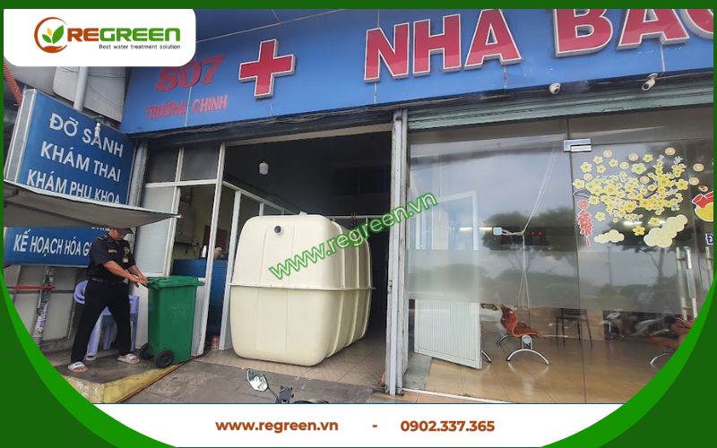 Module xử lý nước thải y tế cho phòng khám phụ khoa.