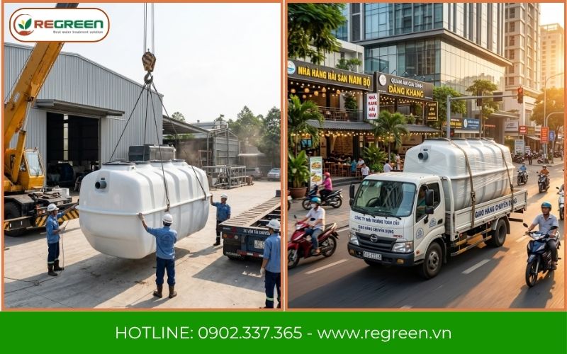 Regreen chuyên thi công hệ thống xử lý nước thải 5m3 trọn gói trên toàn quốc