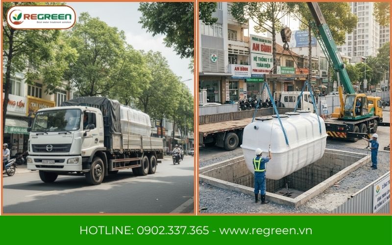 Dự án hệ thống xử lý nước thải 5m3 do Regreen thực hiện