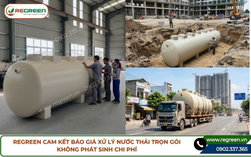 Regreen cam kết báo giá xử lý nước thải trọn gói