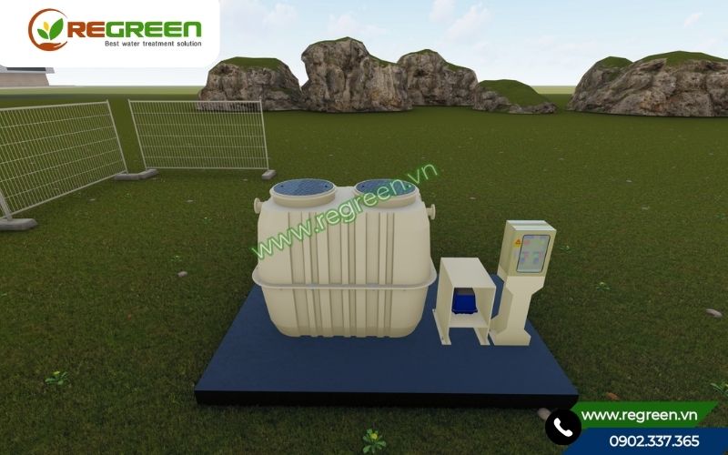 Bể phốt nhựa 1000l chịu lực tốt dưới lòng đất.