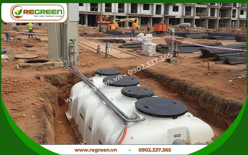 Bể phốt tự hoại bằng nhựa composite chống ăn mòn