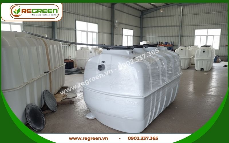 Bể phốt tự hoại bằng nhựa xử lý nước thải sinh hoạt