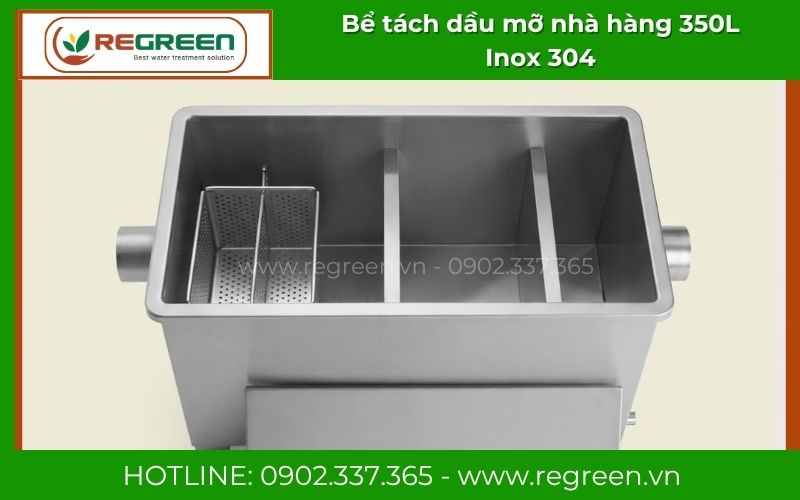 Bể tách dầu mỡ 350L model RG-TM-350 cao cấp