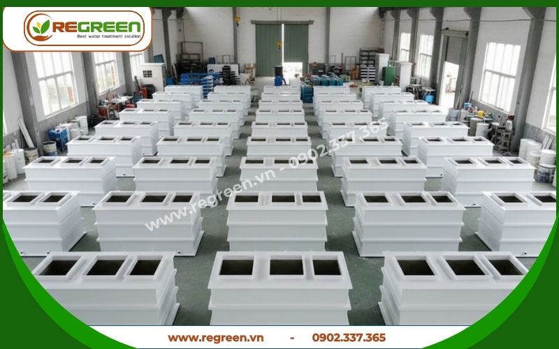 Bể tách dầu mỡ trong xử lý nước thải Regreen Việt Nam.