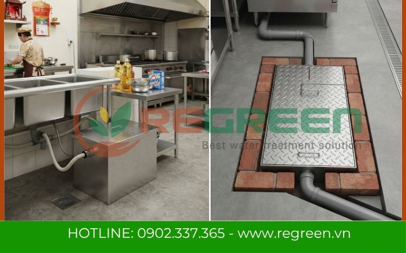 Bể tách mỡ Inox xử lý nước thải nhà bếp hiệu quả