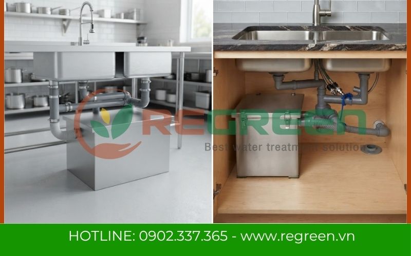 Mua bể tách mỡ Inox giá xưởng bảo hành chính hãng