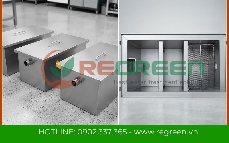 Bể tách mỡ Inox 304 cao cấp chính hãng Regreen