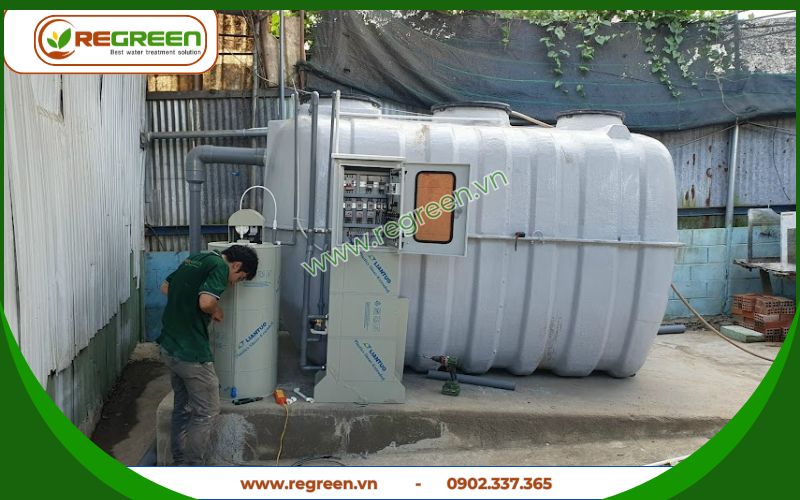 Ứng dụng bể tự hoại composite 10m3 cho khu dân cư