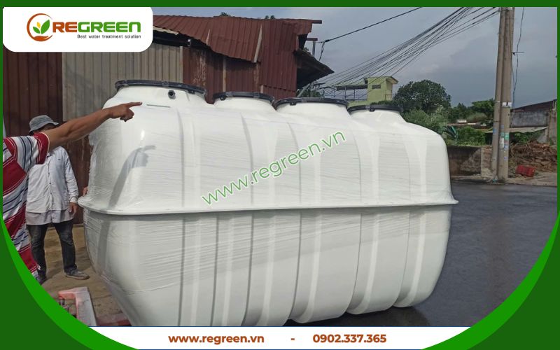 Regreen Việt Nam chuyên sản xuất bể tự hoại composite 4m3 giá tốt