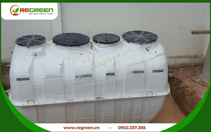 Dự án lắp đặt bể composite 4m3 thực tế của Regreen Việt Nam