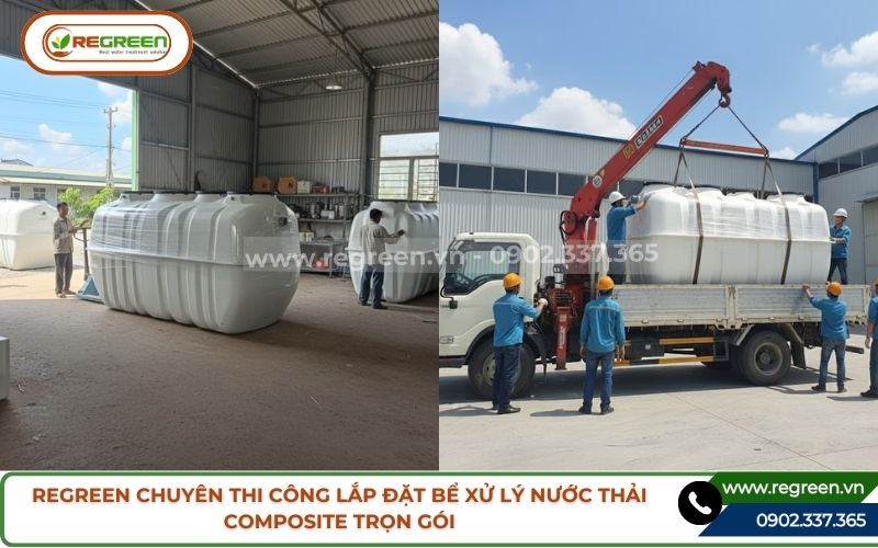 Xưởng sản xuất bồn cho biện pháp thi công bể xử lý nước thải