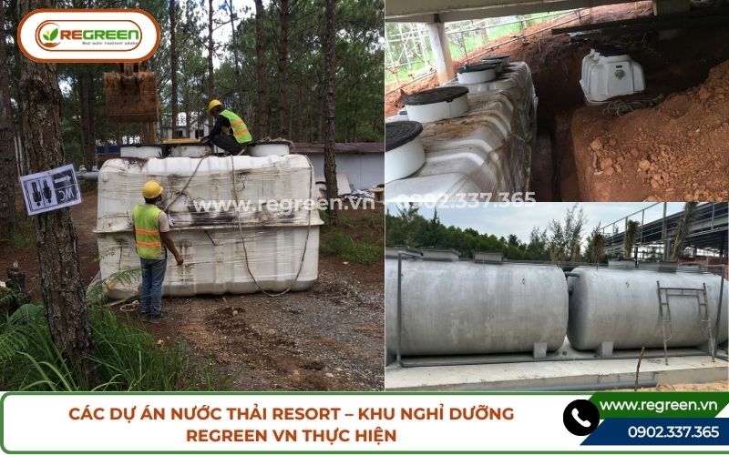 Dự án nước thải resort – khu nghỉ dưỡng Regreen VN thực hiện