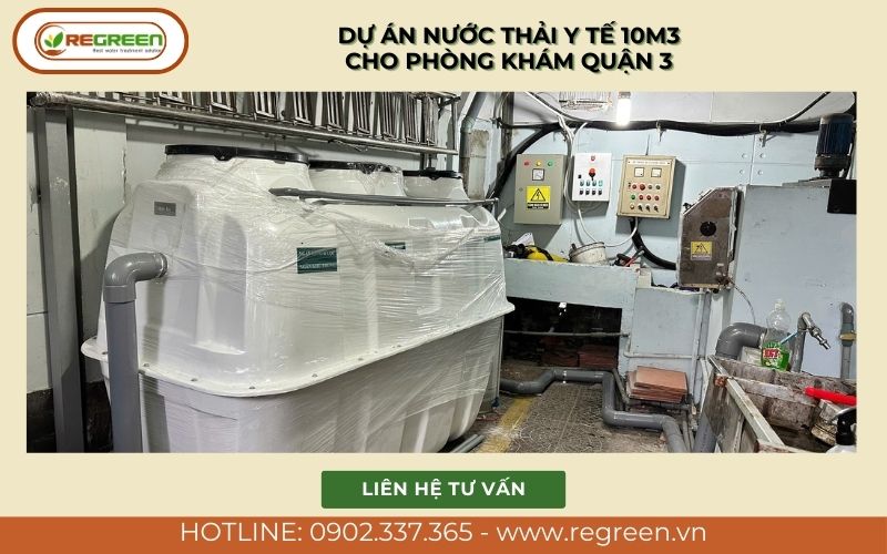 Dự án nước thải y tế cho phòng khám Quận 3.