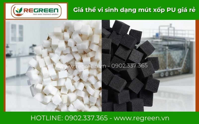 Giá thể vi sinh dạng mút xốp chịu hóa chất tốt